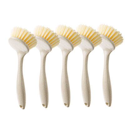 Wheat straw kitchen skillet brush cleaning brush can hang non-greasy dishwashing brush